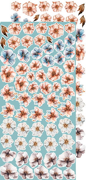 Craft o`clock - Vintage Sonata- klippebok flowers