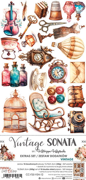 Craft o`clock - Vintage Sonata- klippebok Vintage