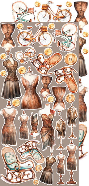 Craft o`clock - Vintage Sonata- klippebok Vintage