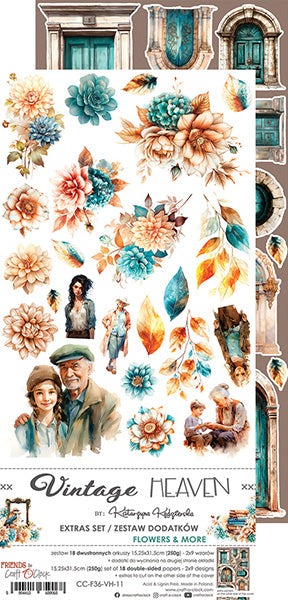 Craft o`clock - Vintage Heaven - klippebok Flowers