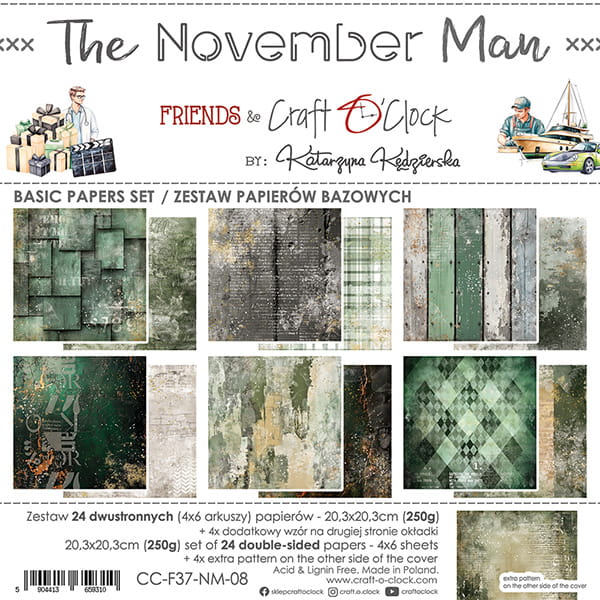 Craft o `clock - November Man 8x8" - mix