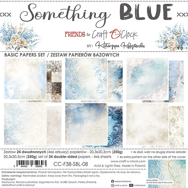 Craft o `clock - Something Blue 8x8" - baseark