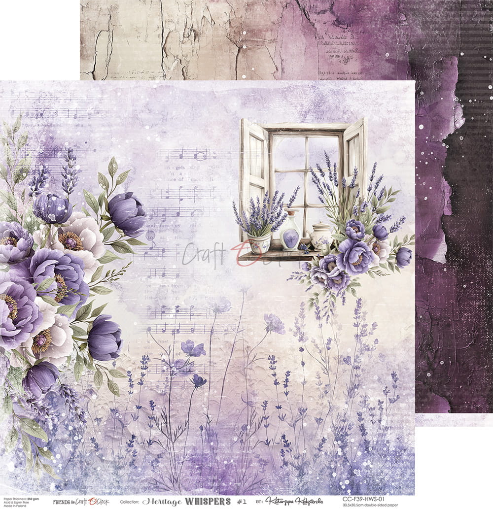 Craft o `clock -Heritage Whisper 6X6"