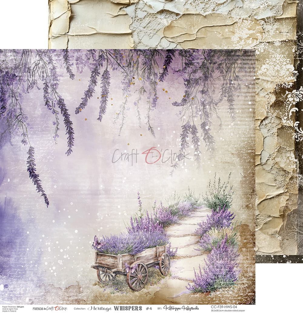 Craft o `clock -Heritage Whisper 6X6"