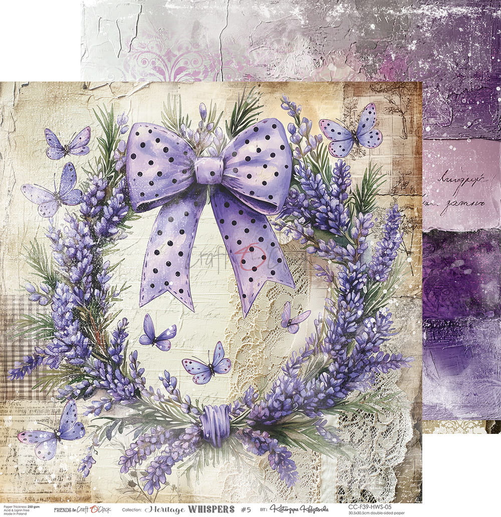 Craft o `clock - Heritage Whisper 8x8" - mix