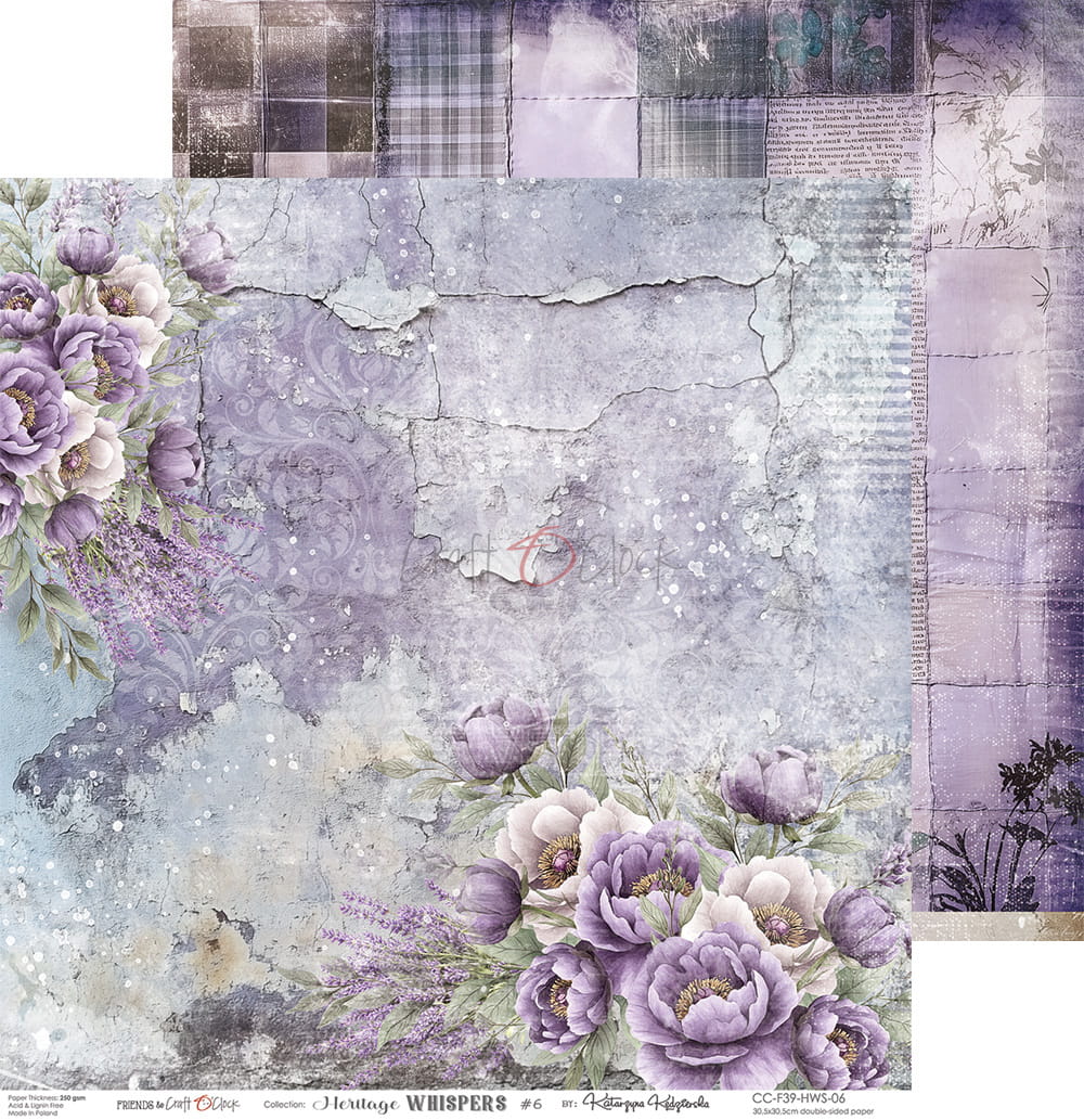 Craft o `clock -Heritage Whisper 6X6"