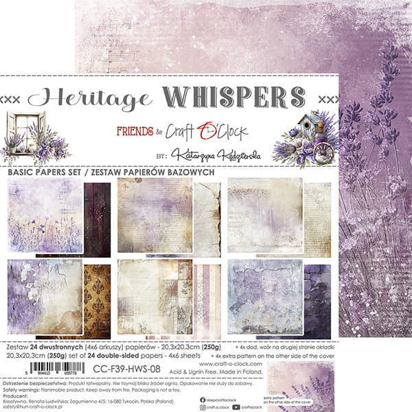 Craft o `clock - Heritage Whisper 8x8" - baseark