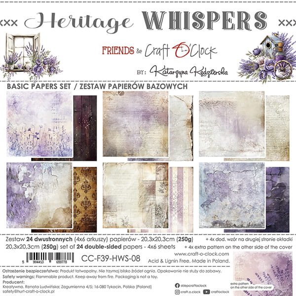 Craft o `clock - Heritage Whisper 8x8" - baseark
