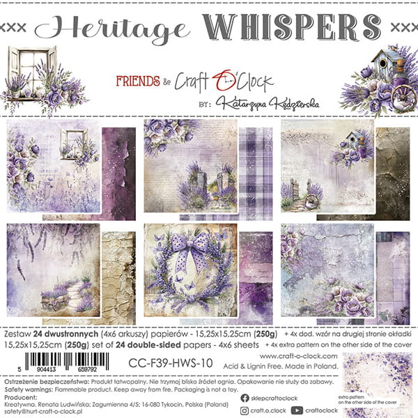 Craft o `clock -Heritage Whisper 6X6"