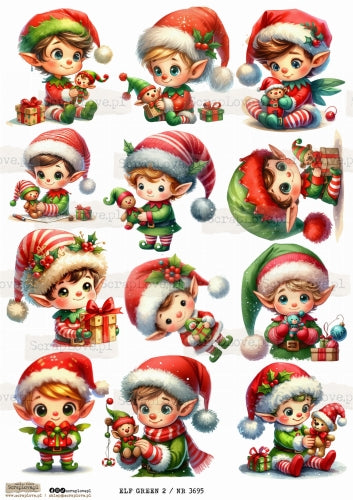 Utklippsark A4 - Elf Green 2