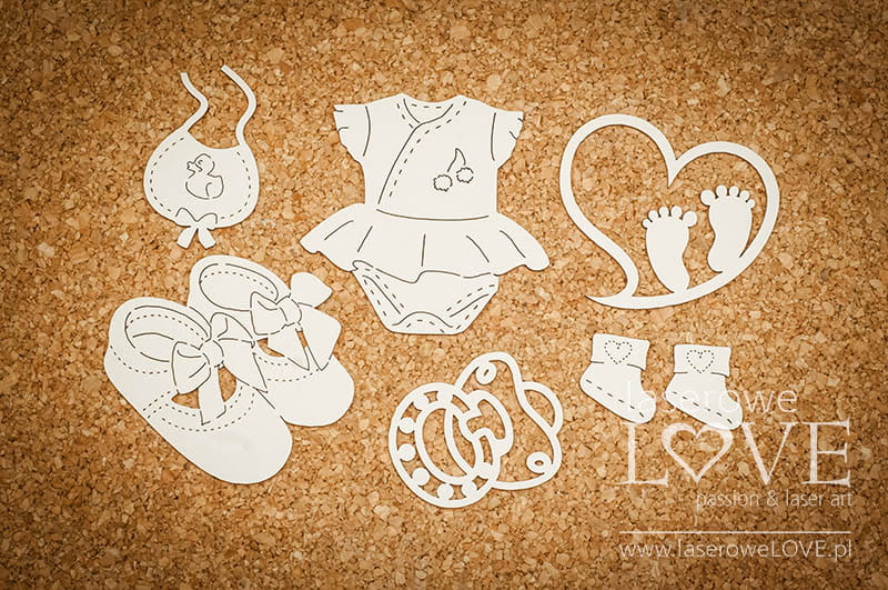 Chipboard - It`s a girl sett