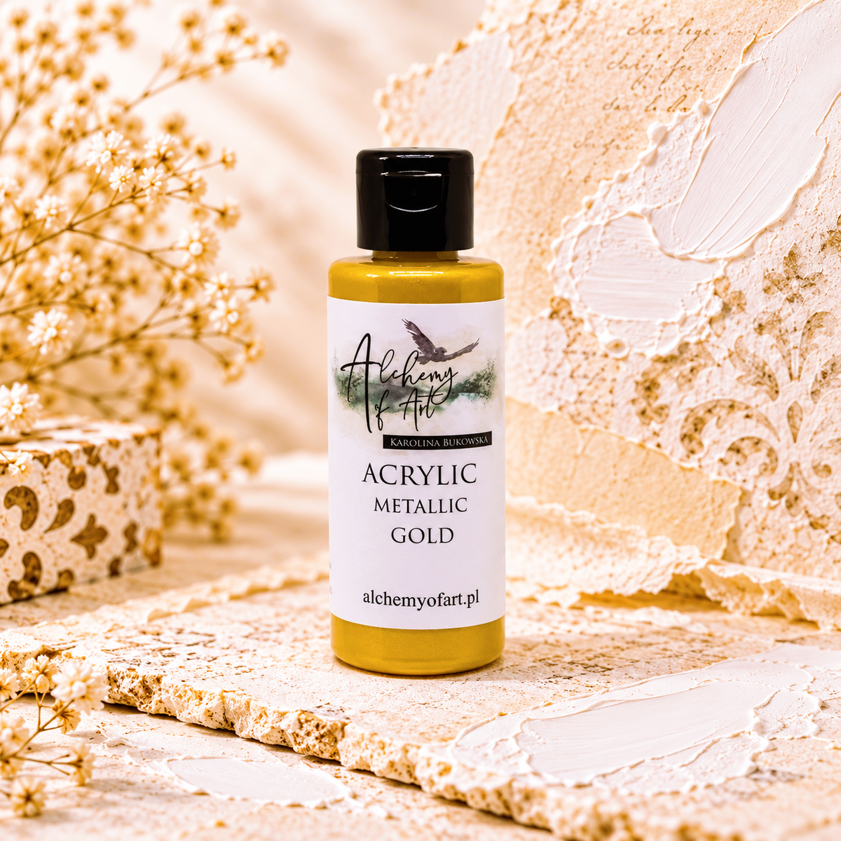Alchemy of Art – Metallic akrylmaling Gold 60 ml