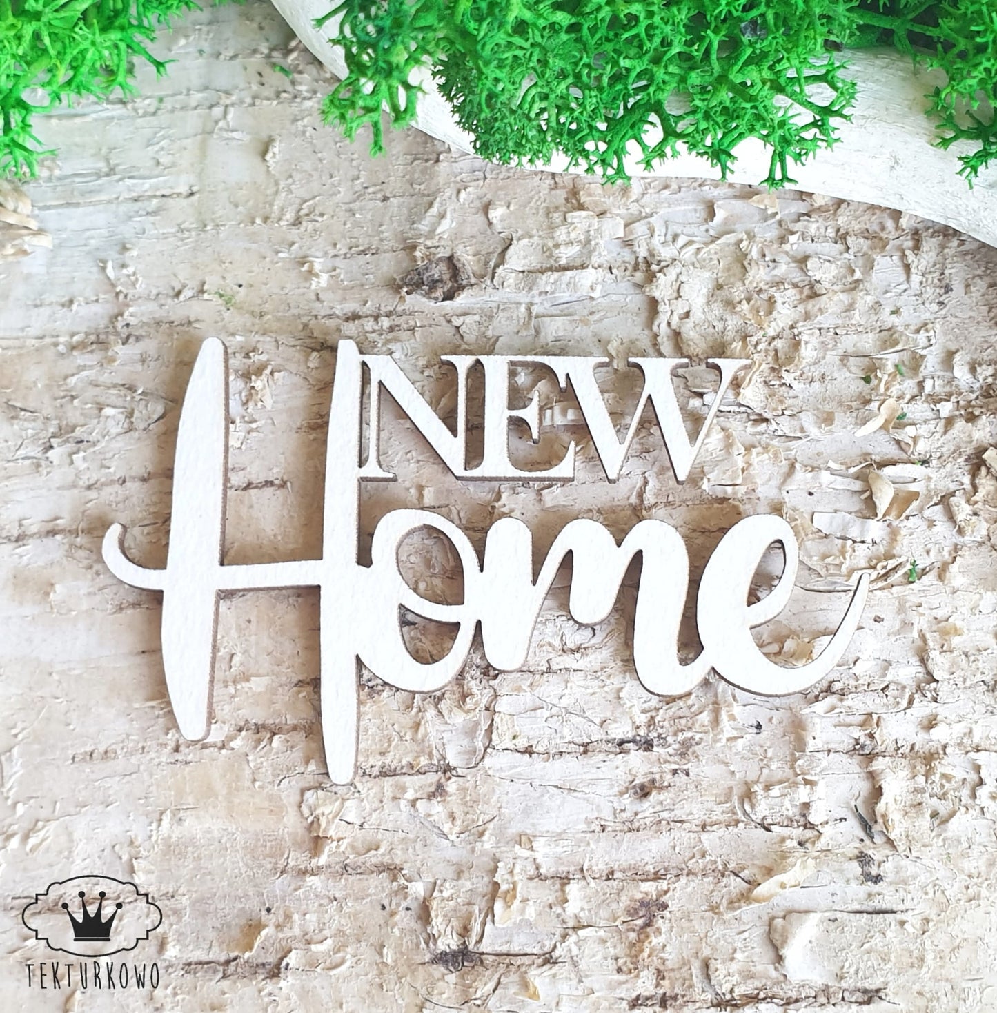 Chipboard -Innskripsjon - New Home