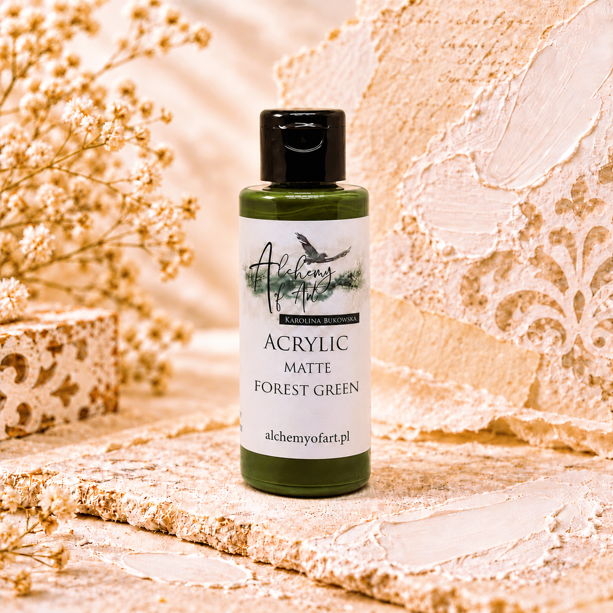 Alchemy of Art – Matt akrylmaling Forest Green 60ml