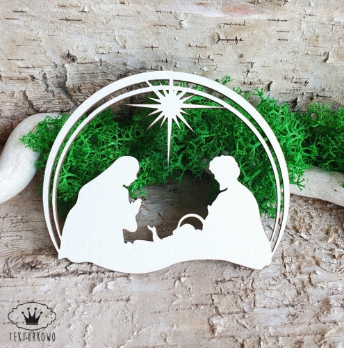 Chipboard Julekrybbe 2 - TX-39