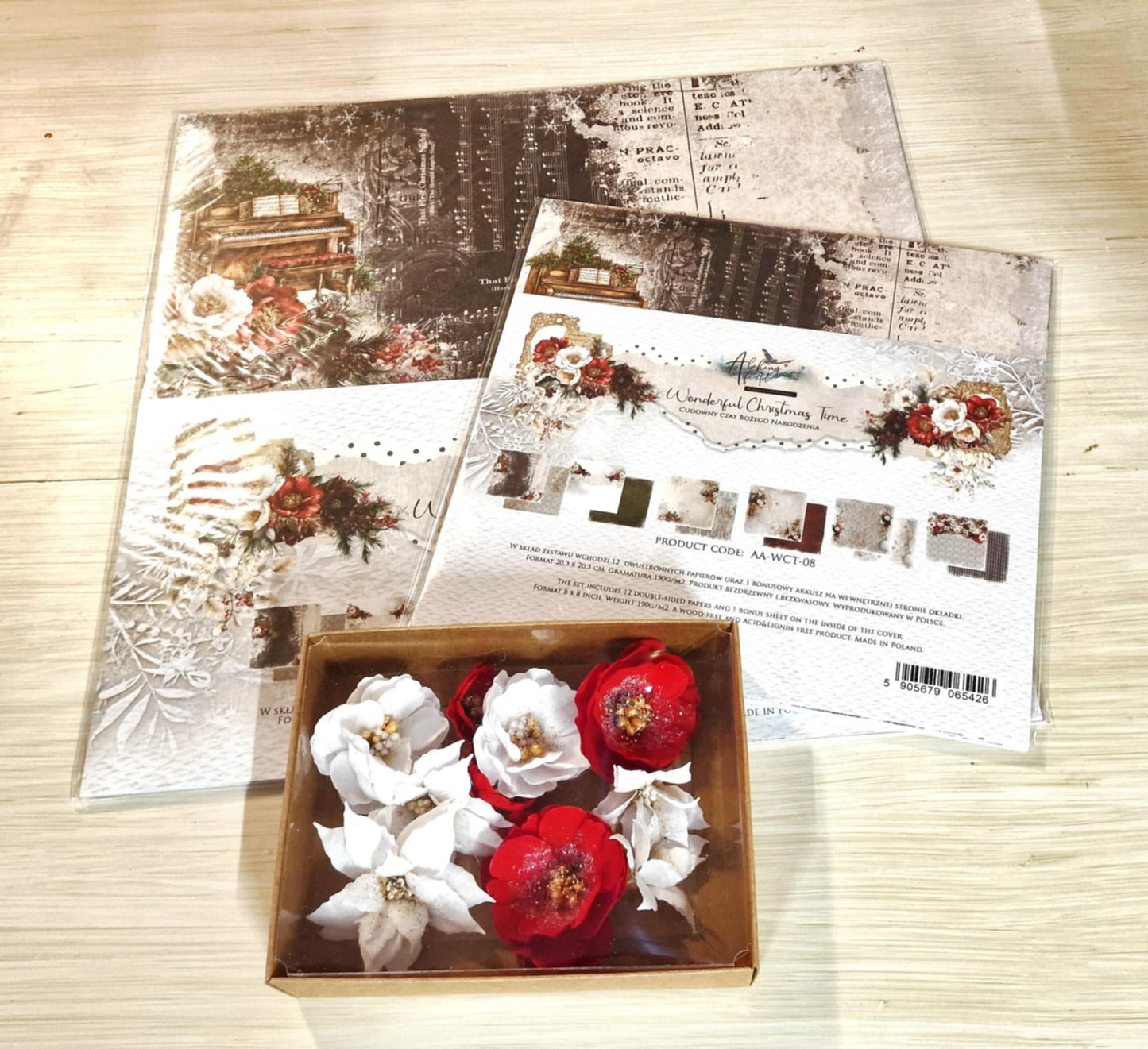Foamiran blomster - Wonderfull Christmas Time