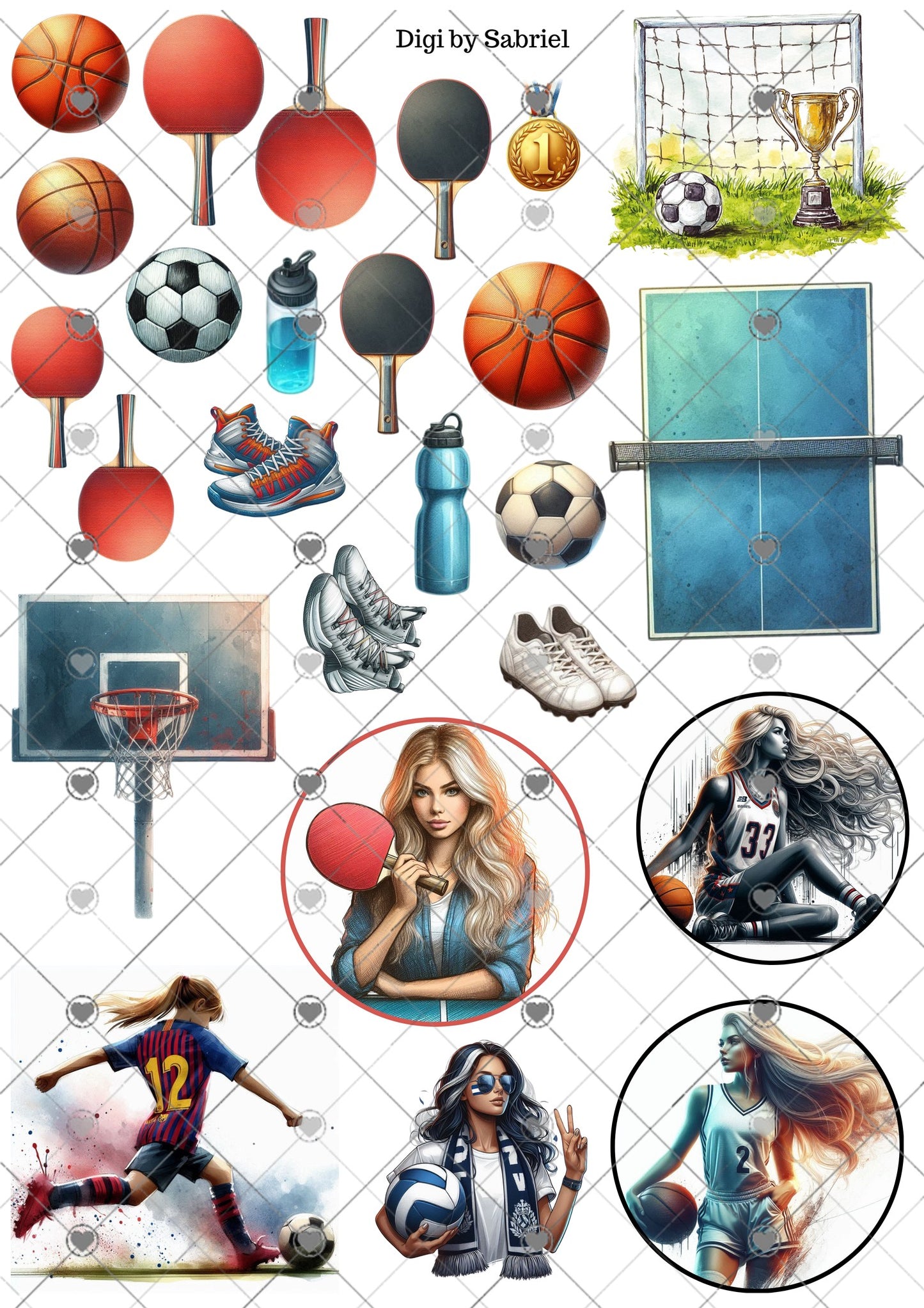 Utklipsark A4 - Ballsporter