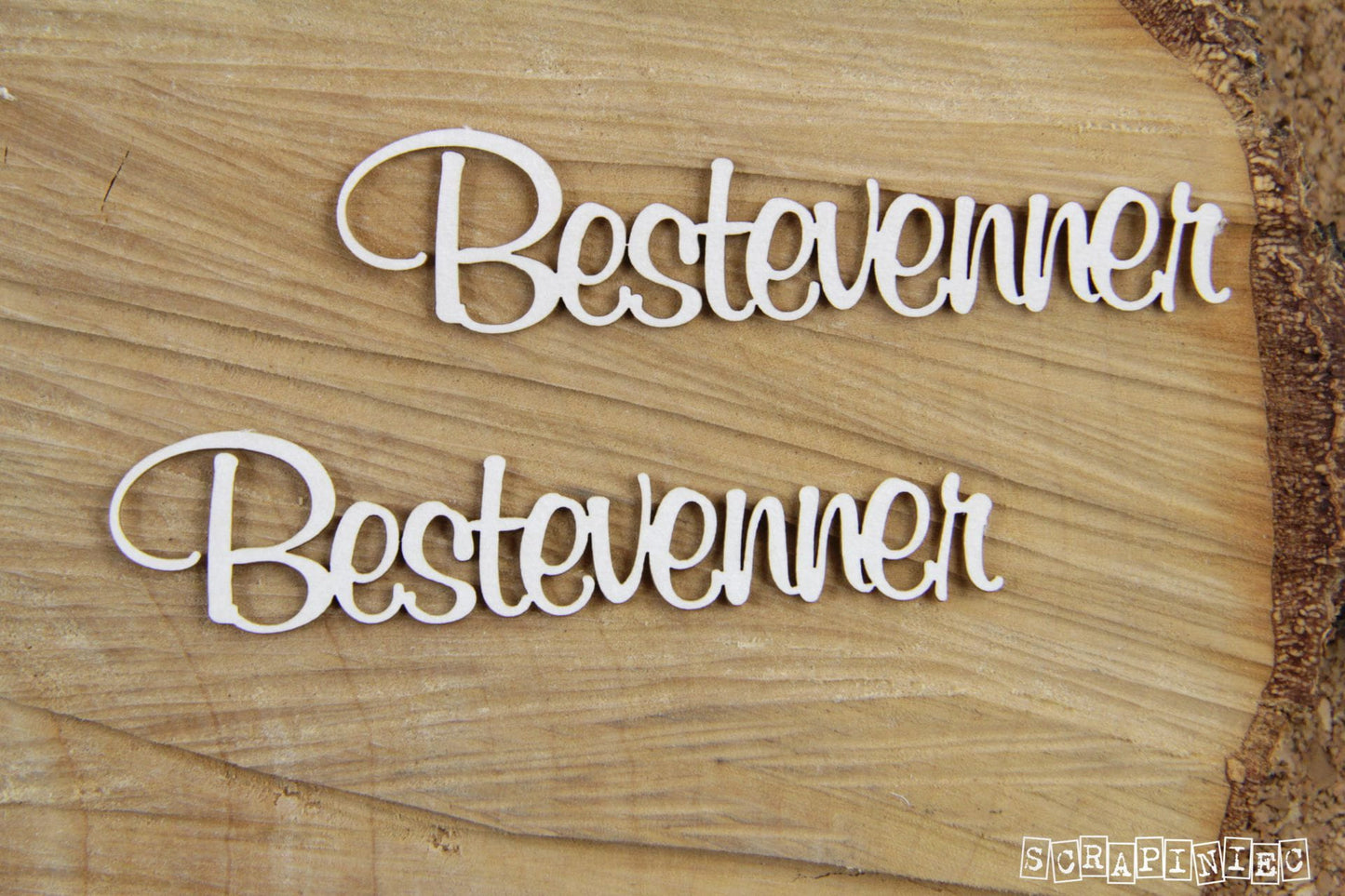 Chipboard - Innskripsjon - Bestevenner (2stk)