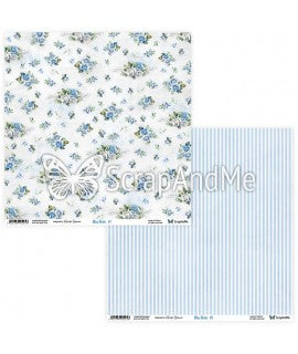 ScrapAndMe - Blue Roses 12x12"