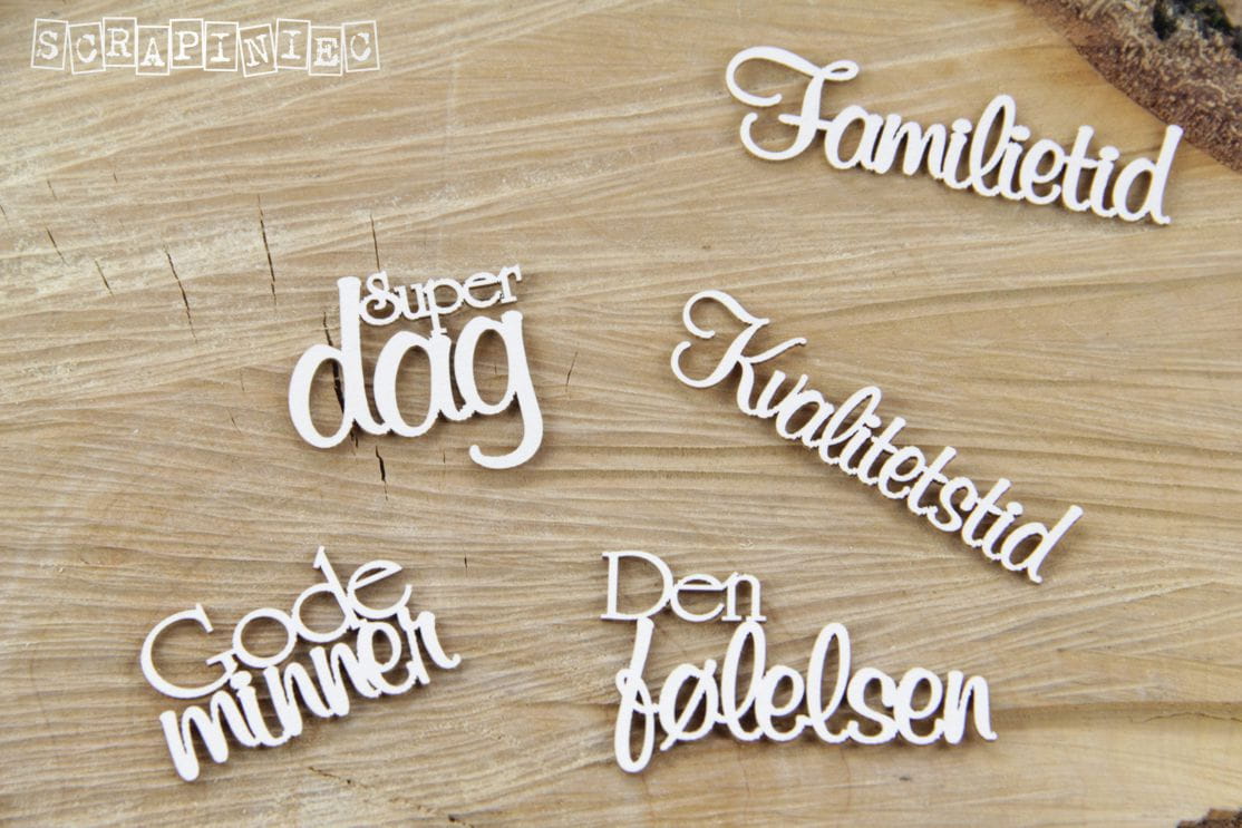 Chipboard - Innskripsjon - Familietid