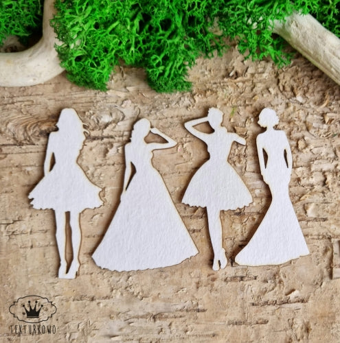 Chipboard - Jenter 4stk