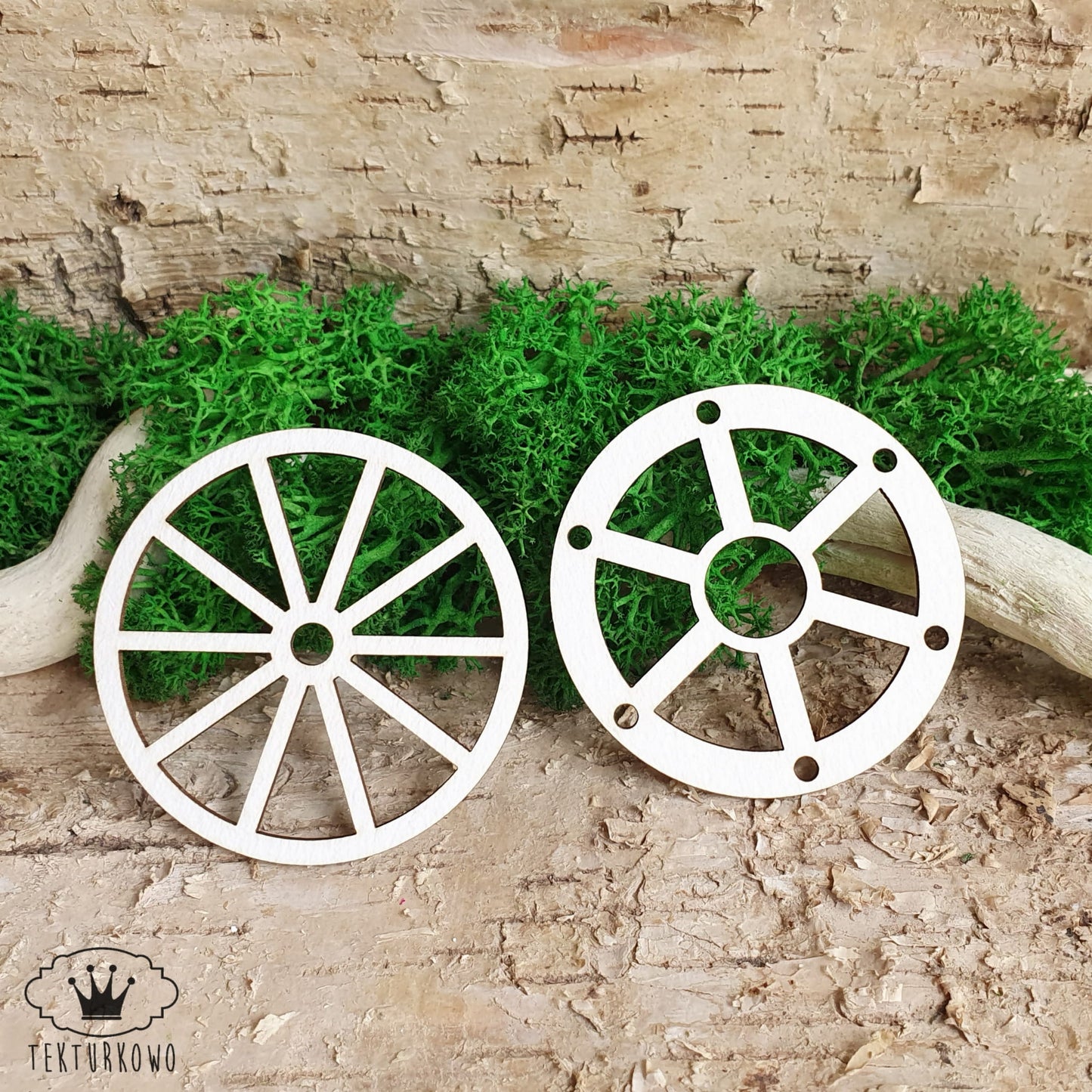 Chipboard - Gamle hjul 2stk