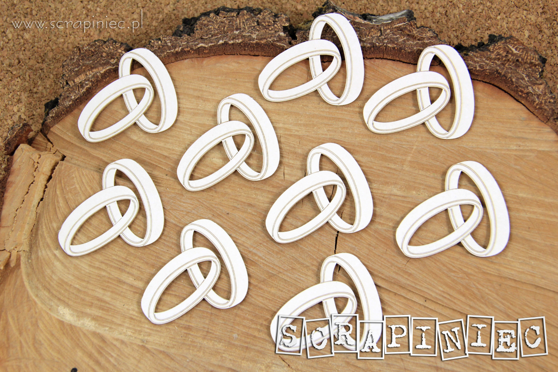 Chipboard - Giftering 9stk