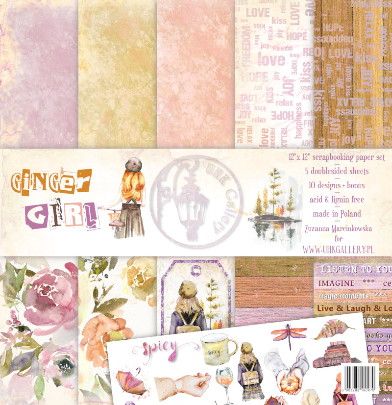 UHK GALLERY - Ginger Girl 12x12"