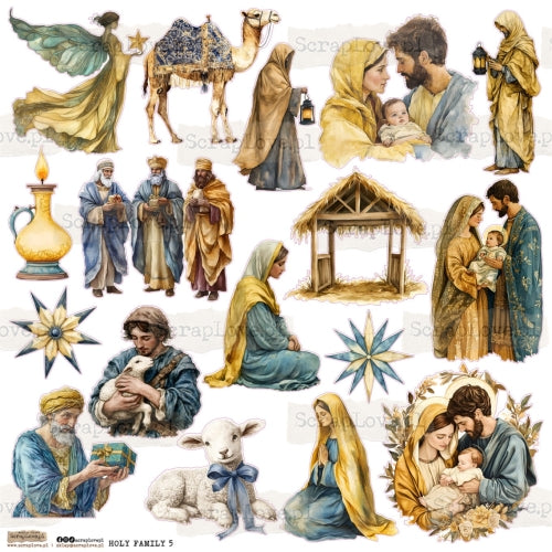 Scraplove - Holy Family 5 - klistermerker
