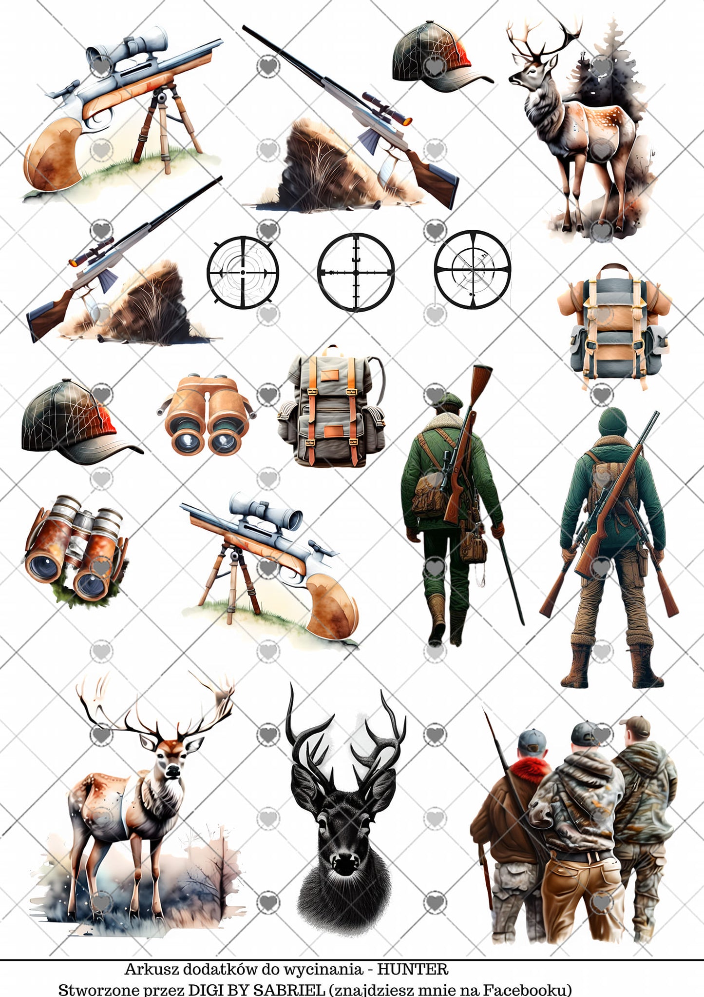 Utklipsark A4 - Hunter