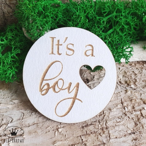 Chipboard - Innskripsjon - It`s a boy