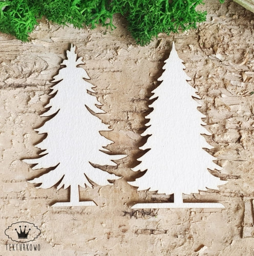 Chipboard - Juletre 2stk
