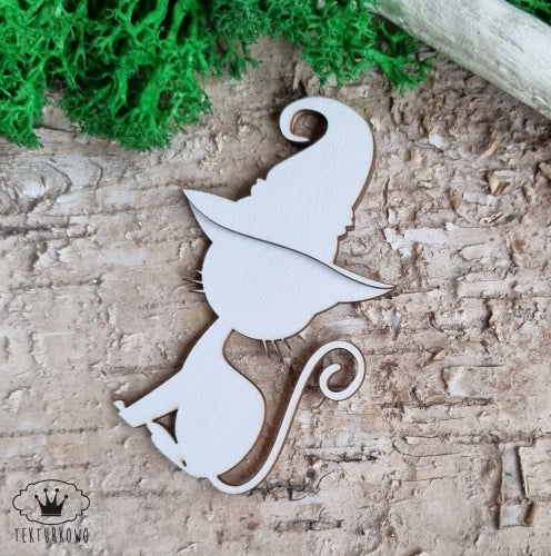 Chipboard - Katt med hat