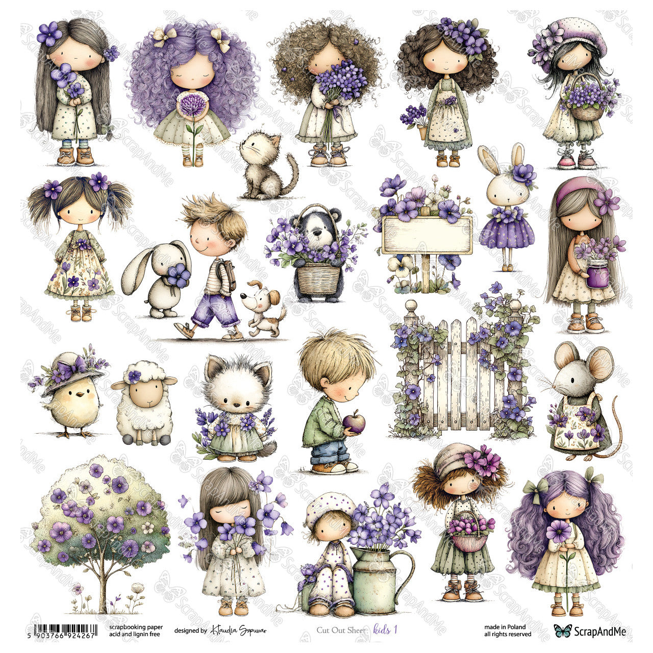 Scrapandme - Lovely Day in Violet - kids 1