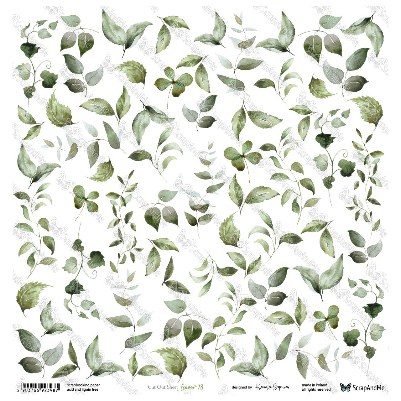 Scrapandme - Lovely Day 12x12" - leaves 18