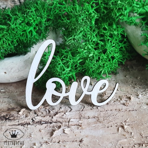 Chipboard - Innskripsjon - LOVE