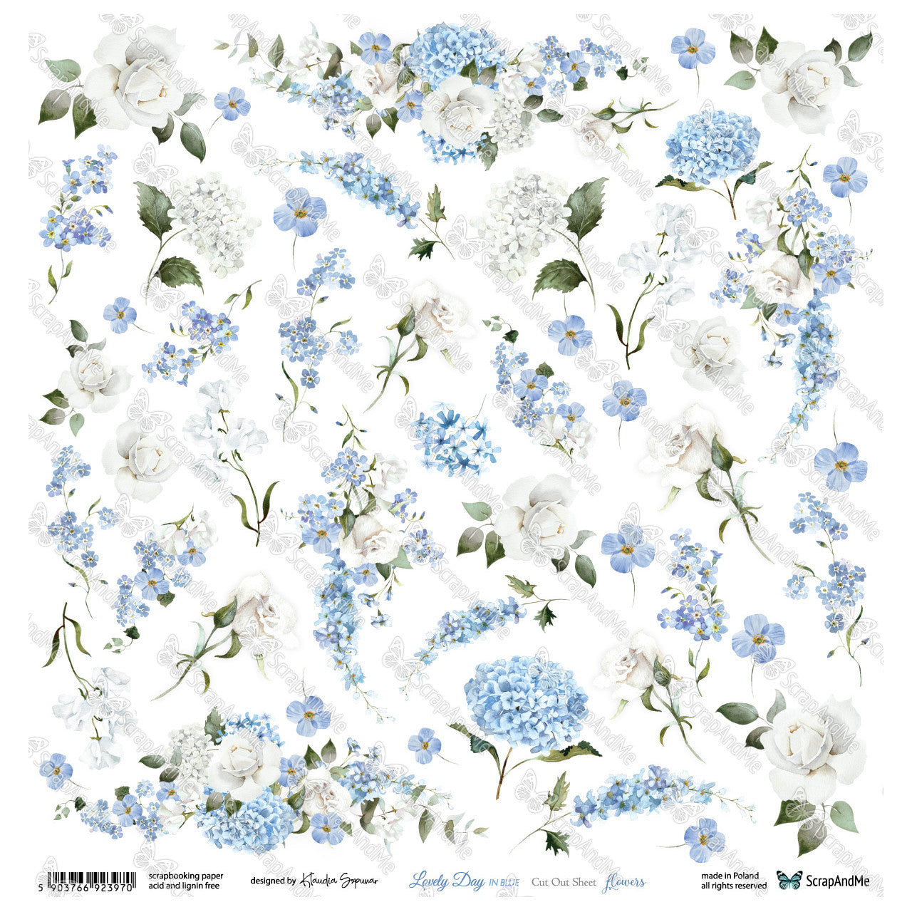 Scrapandme - Lovely Day 12x12" - flowers