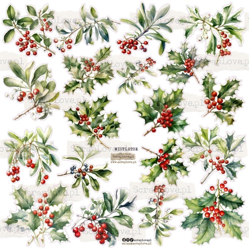 Scraplove - Mistletoe - klistermerker