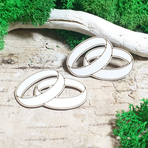 Chipboard - Giftering 2stk