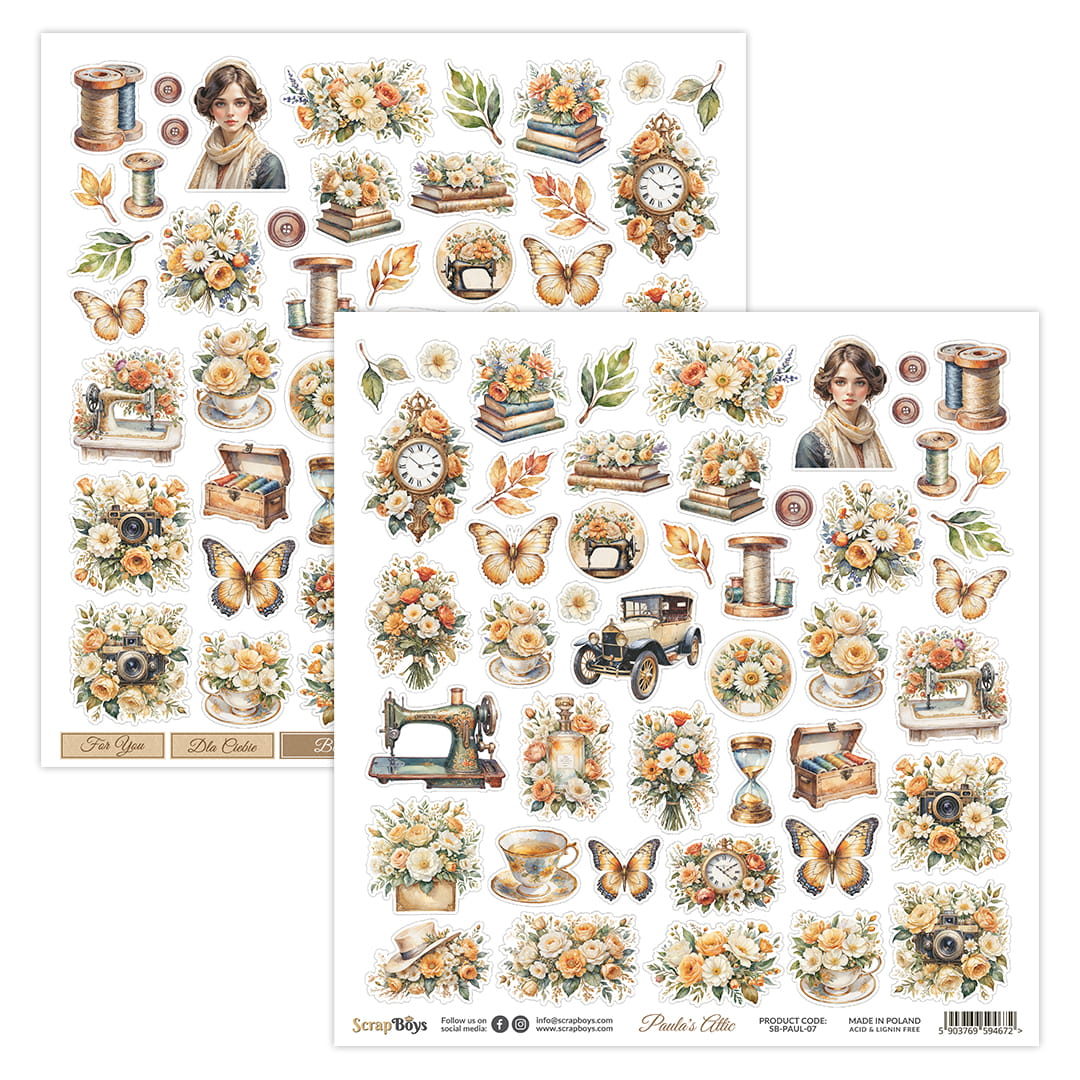 Scrapboys - Paula`s Attic klippeark