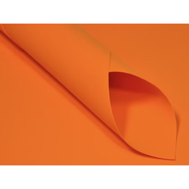 Foamiran – silkemyk skum for blomster og dekorasjoner - orange
