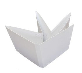 Albumbase skjermbrett 13x14cm - hvitt
