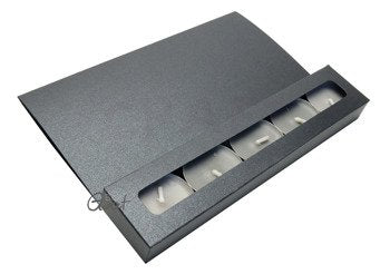 Tealight eske - svart mat