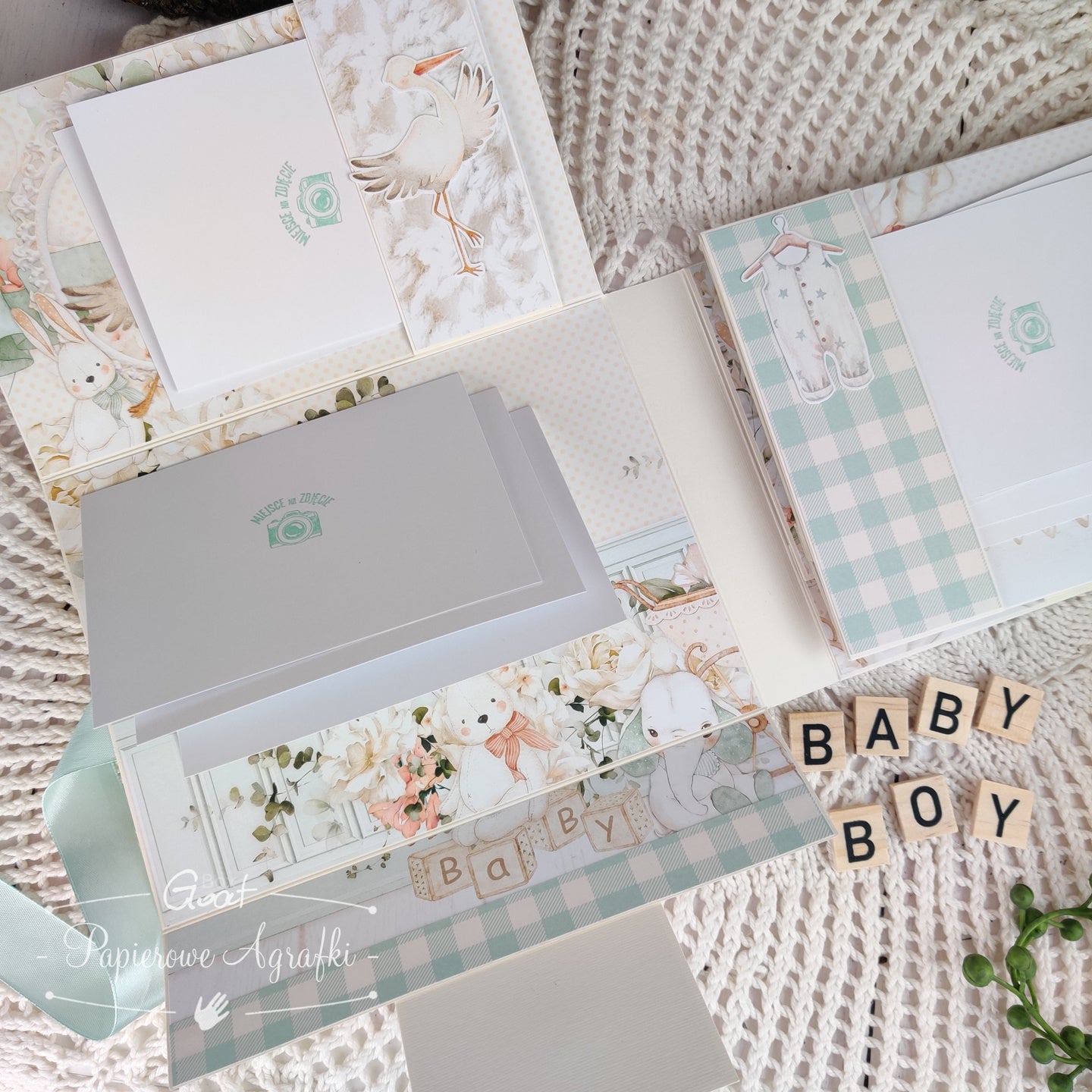 Albumbase Trifold 15.5x20,5cm - krem