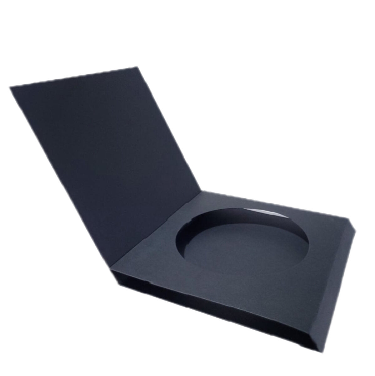Shadow kort (rund) 15x15cm - svart