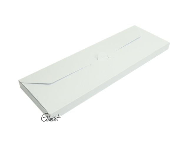 Sjokoladeeske stor ( 9x26,8cm )- hvitt
