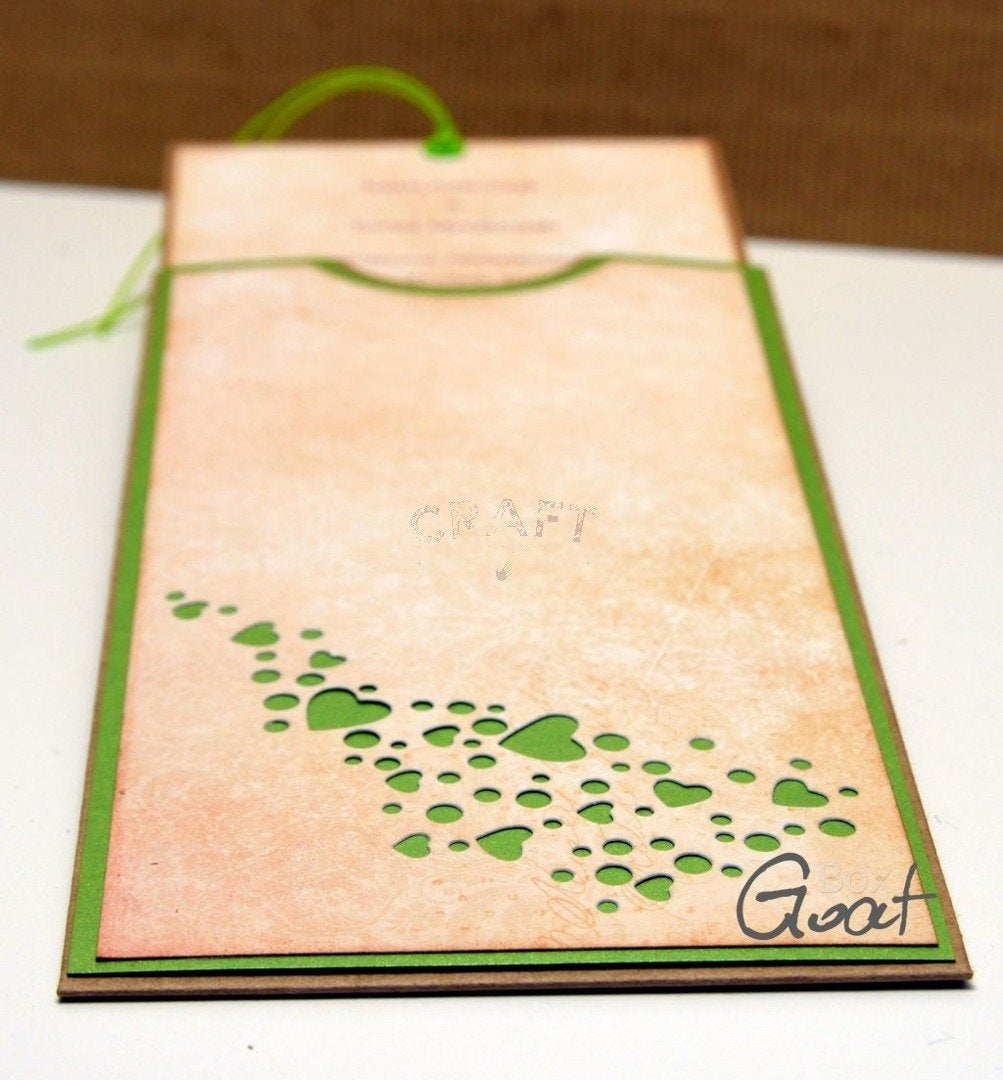 Gavekort / voucher etui 10,4x21,5cm - kraft