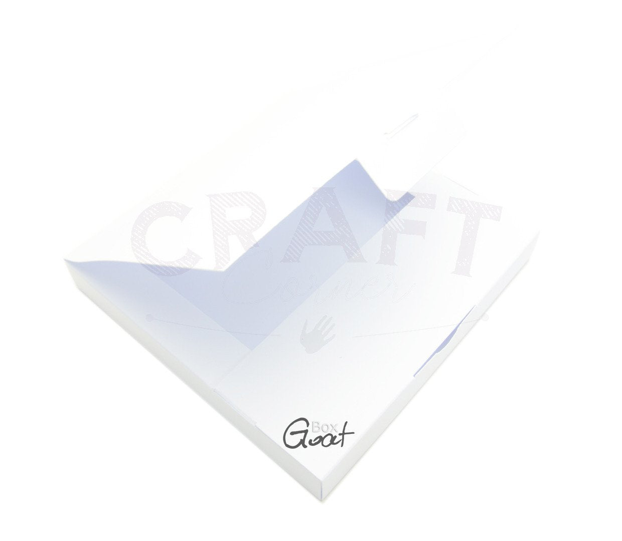 Korteske - 14x14x1.7cm - hvitt