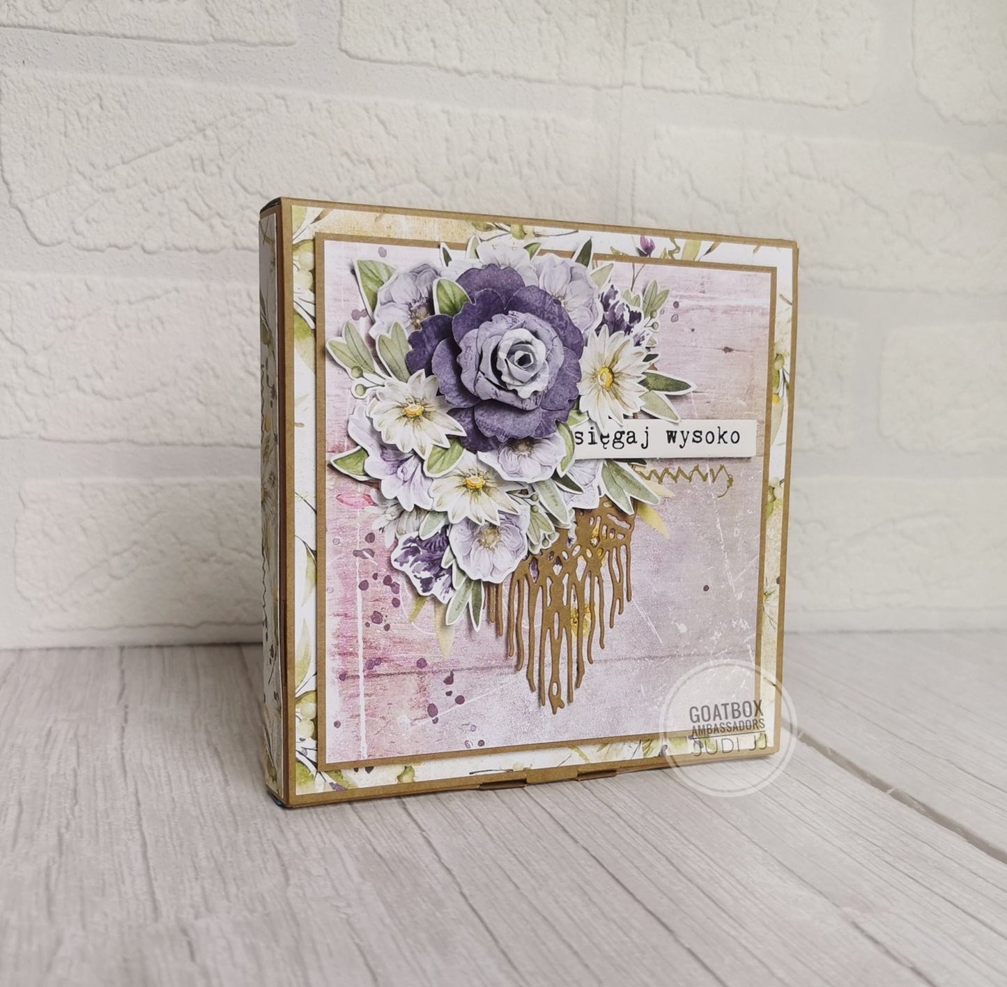 Korteske - 14x14x1.7cm - kraft