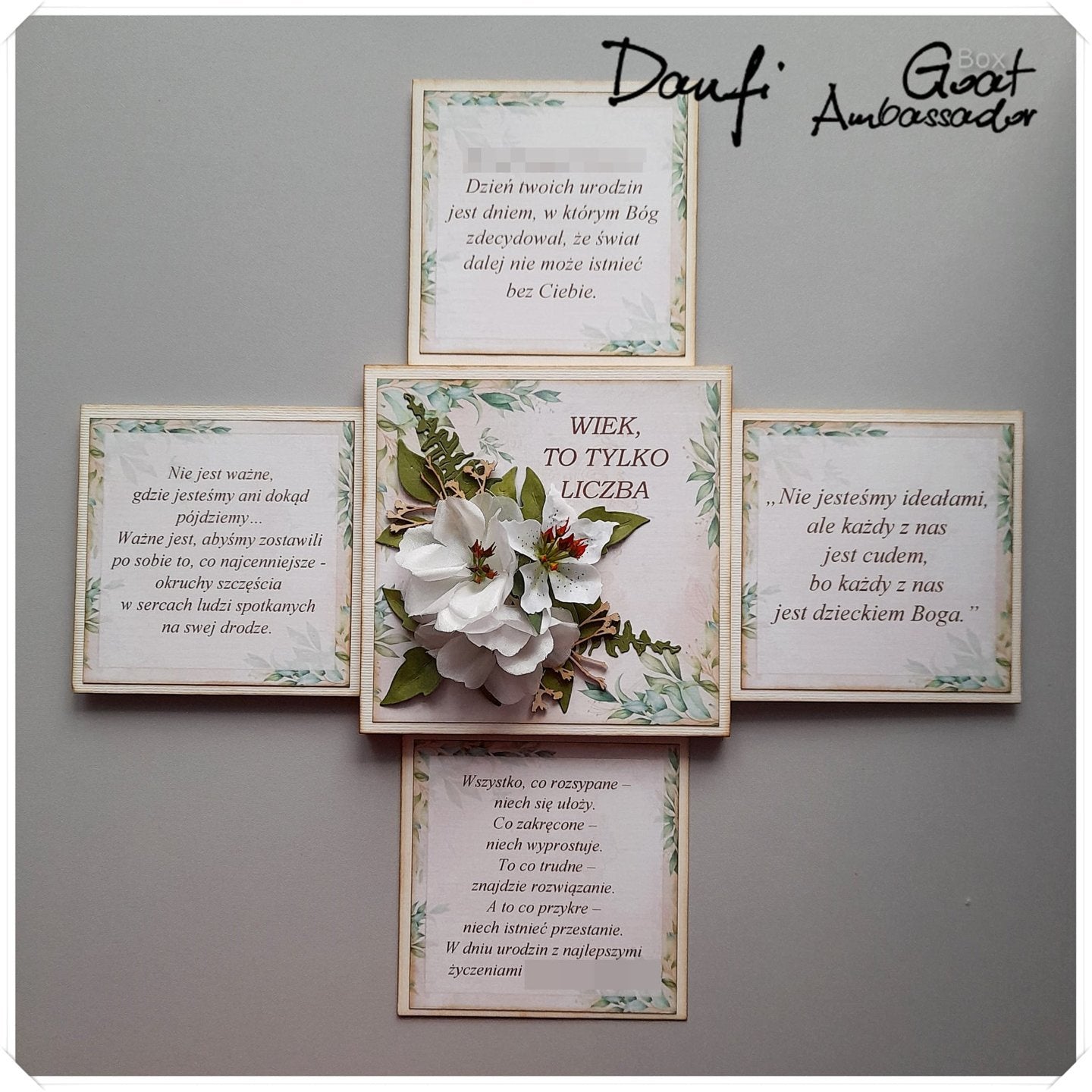 Slider Card - krem
